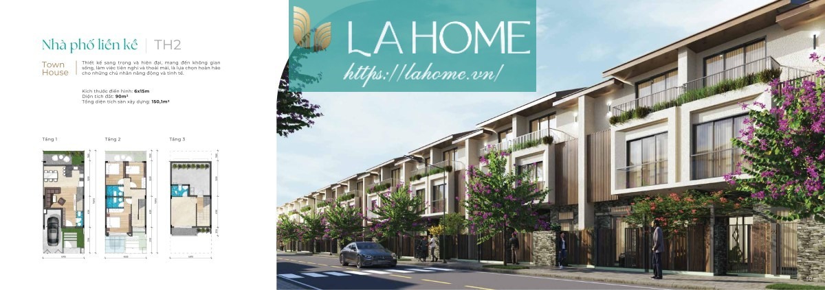 nhà phố LA Home 2 mặt tiền