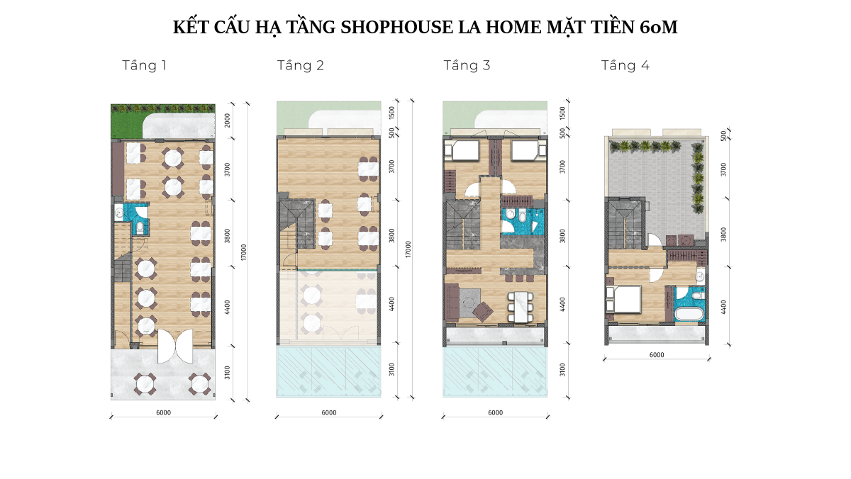 Thiết Kế ưu Việt Shophouse La Home Mặt Tiền Lộ Giới 60m