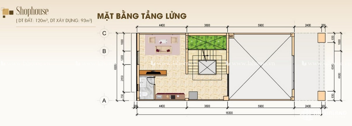 Shophouse Tầng Lửng