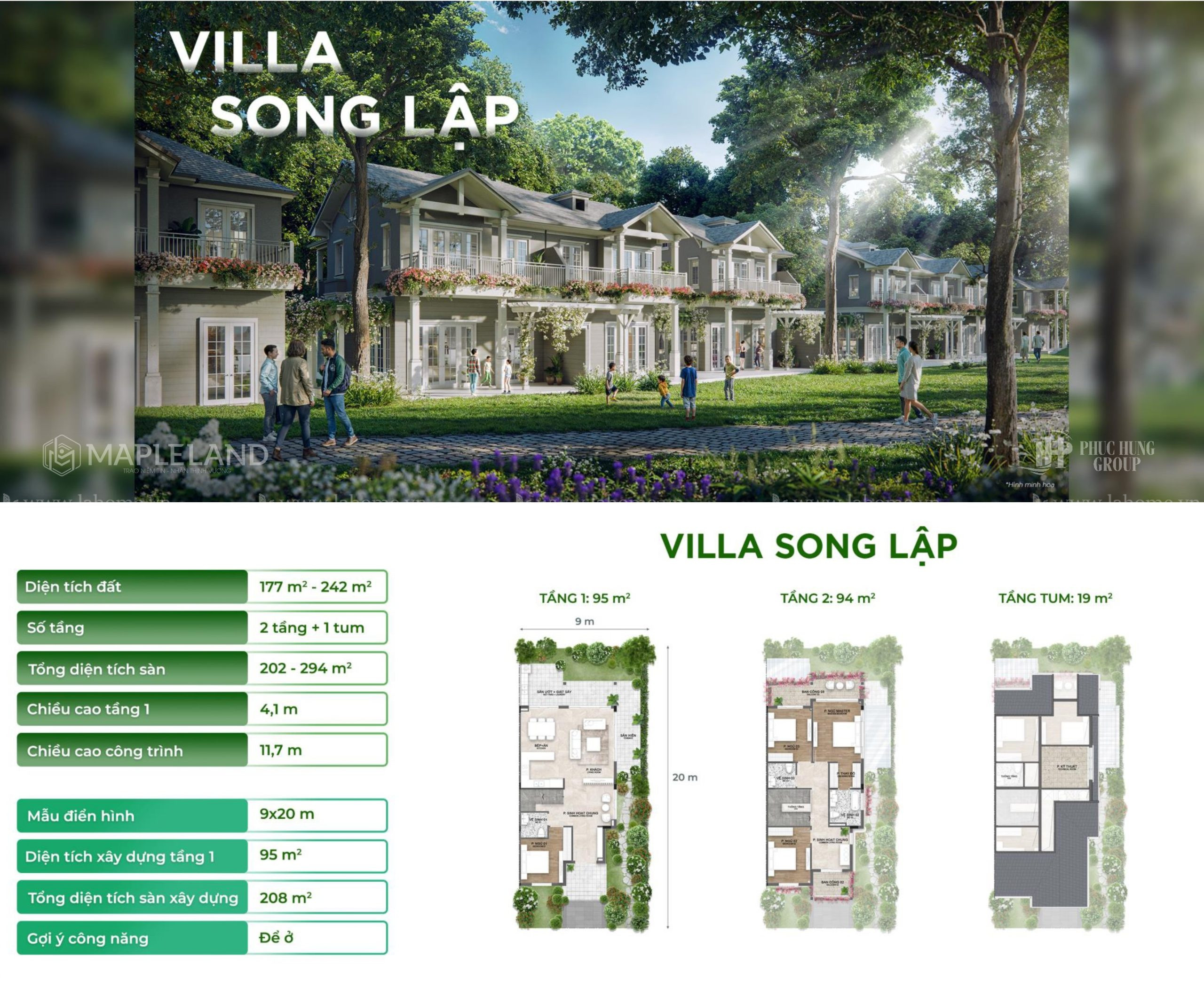 Eco Retreat Dòng Villa Song Lập