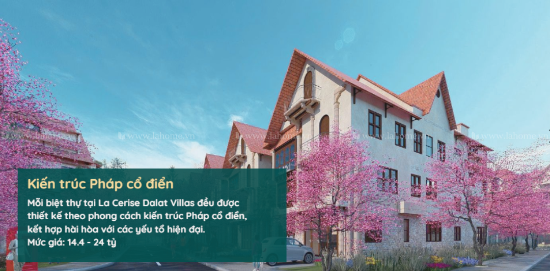 Kiến Trúc Pháp Cổ điển ở La Cerise Dalat Villas